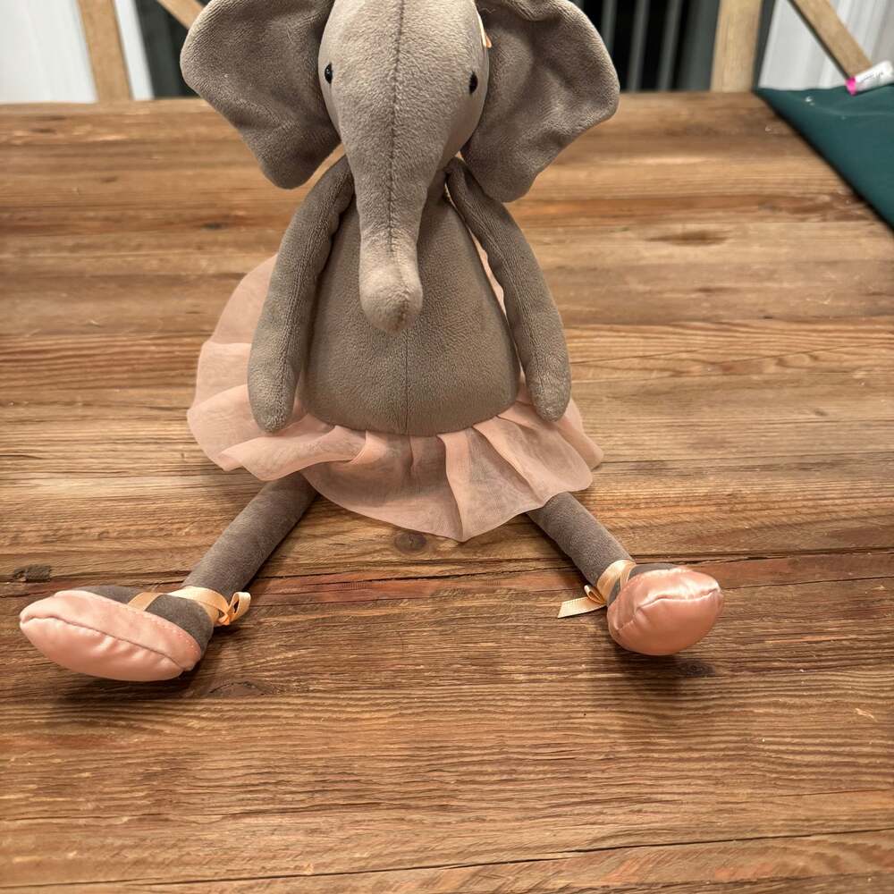 Retired Jellycat Dancing Darcey Elephant Ballerina Plush Animal 13in rare NEW